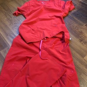 Red Smitten scrubs